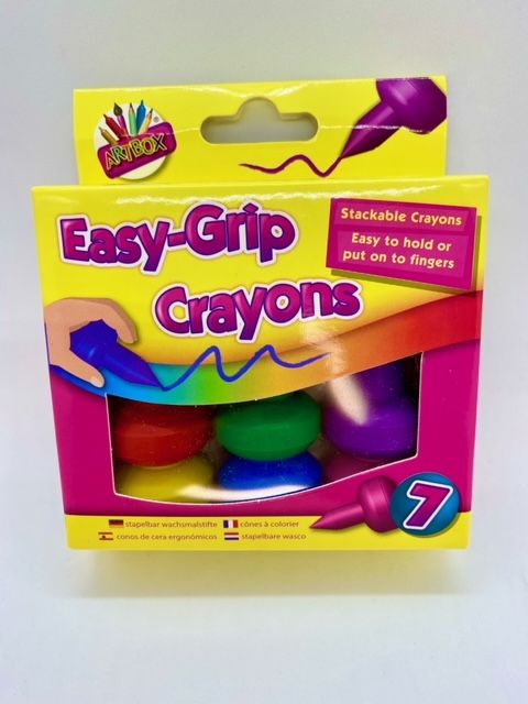 Easy Grip Crayons - Pack of 7