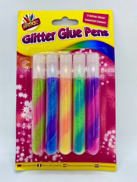 Swirl Glitter Glue Pens - Pack of 5