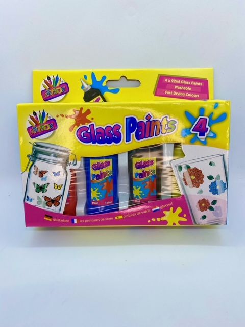 Glass Paints - Pack of 4