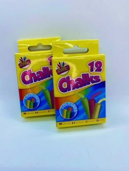 Coloured Chalks - Pack of 12