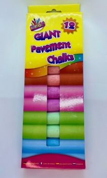 Giant Pavement Chalks - Pack of 12