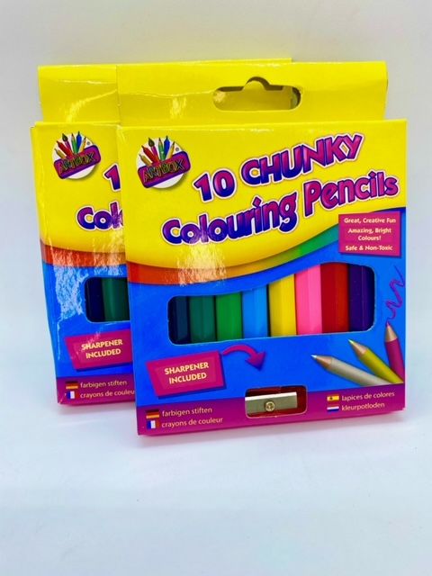 Chunky Colouring Pencils - Pack of 10