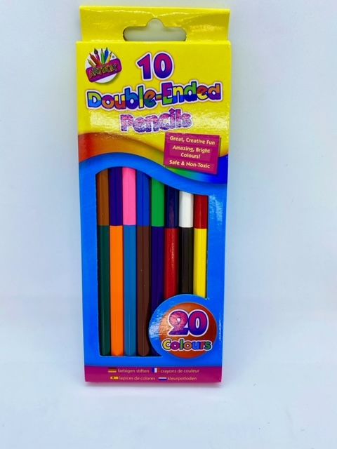 Double Ended Colouring Pencils - Pack of 10