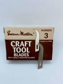 Swann Morton 1243 Craft Tool Blade No.3 B - 50 Pack