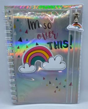 A5 Rainbow PVC Wallet Notebook