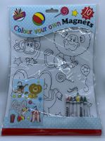 Colour Your Own Magnets - Circus Animals