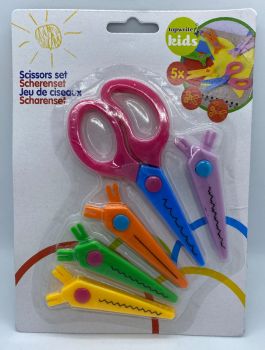 5 Piece Kids Scissor Set