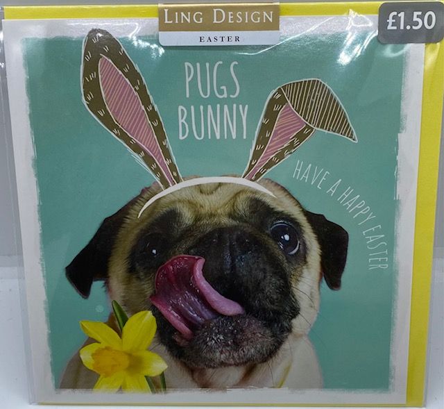 Pugs Bunny Card
