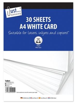 A4 White Card - 30 Sheets