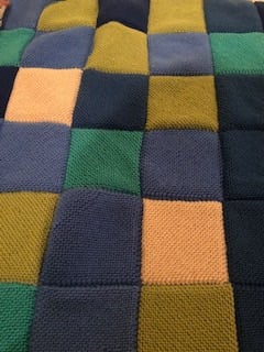 Hand knitted blanket photograph by Gill Peplow