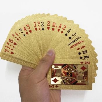 Gold Poker Playing Cards