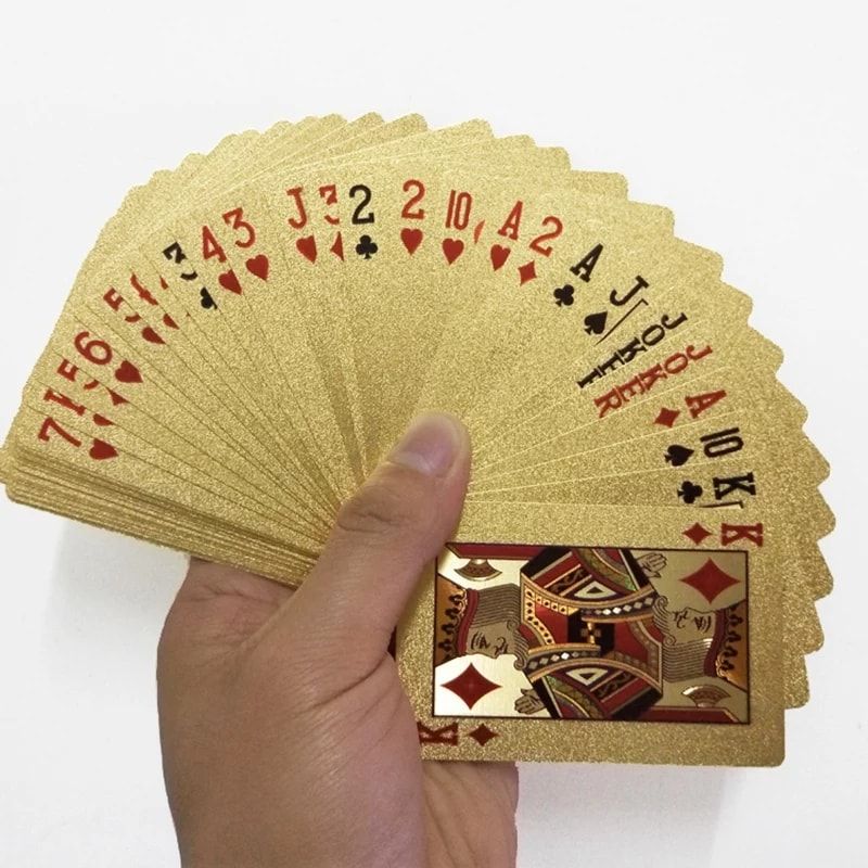 Gold Poker Playing Cards