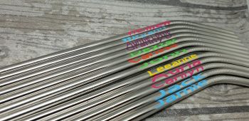 Stainless Steel Name Straw.