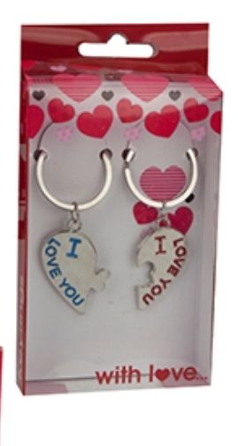 I Love You - Split Heart Keyrings