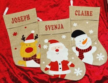 Personalised Stocking - Available in 3 different designs. 