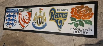 Long Bar Mat - with 5x teams.