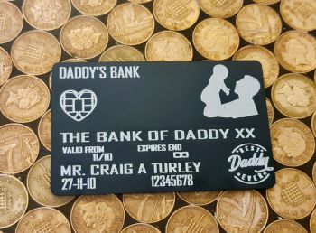 Daddy Bank Wallet Card - Perfect for Valentines Gift