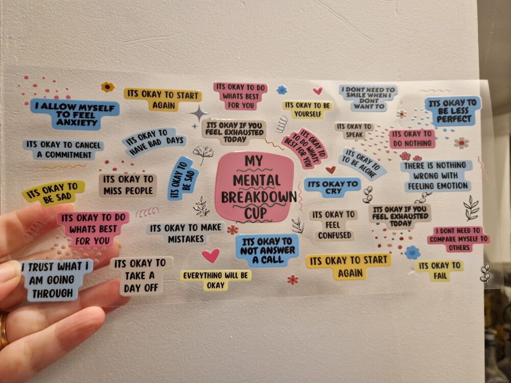 16oz Wrap - My Mental Breakdown Cup (version2)