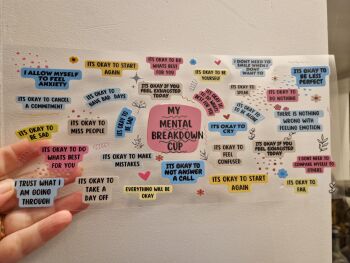16oz Wrap - My Mental Breakdown Cup (version2)