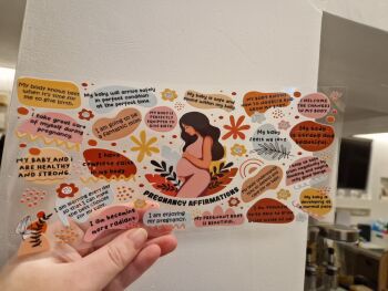 16oz Wrap - Pregnancy Affirmations