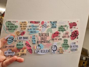 16oz Wrap - Teacher Daily Affirmations