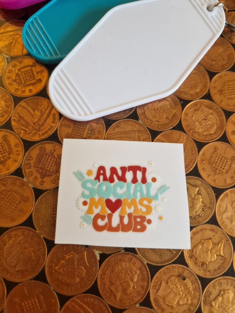 Motel Keyring Decal - Antisocial Mums Club