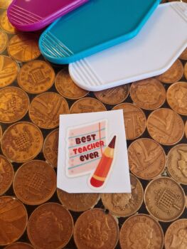 Motel Keyring Decal - Best Teacher Ever