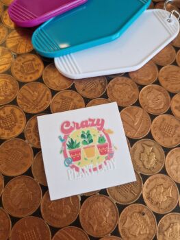 Motel Keyring Decal - Crazy Plant Lady