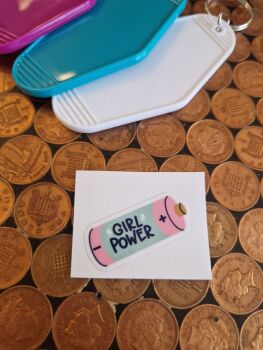 Motel Keyring Decal - Girl Power