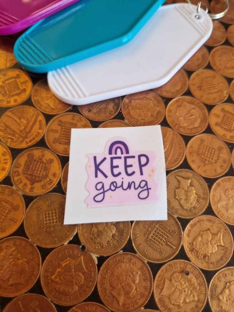 Motel Keyring Decal - Keep Going