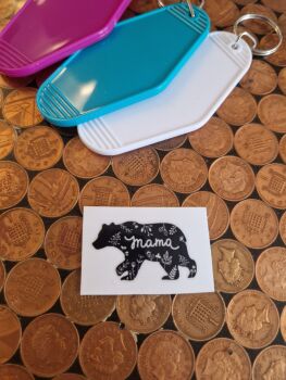 Motel Keyring Decal - Mama Bear
