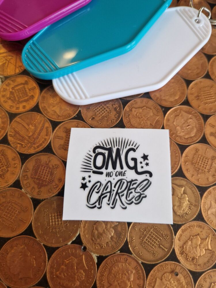 Motel Keyring Decal - OMG no one cares