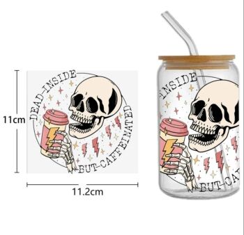 Decal - Dead inside but caffeniated