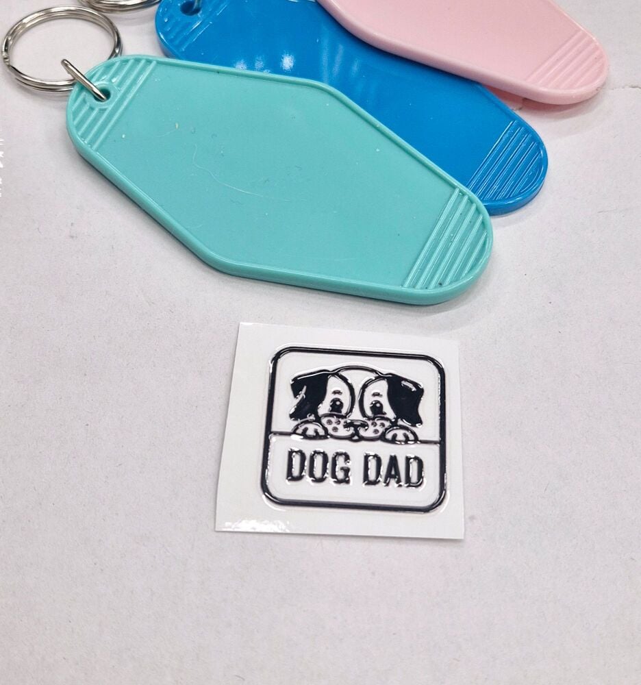 Motel Keyring Decal - dog dad