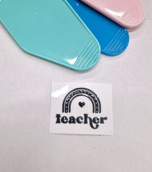 Motel Keyring Decal - Teacher rainbow