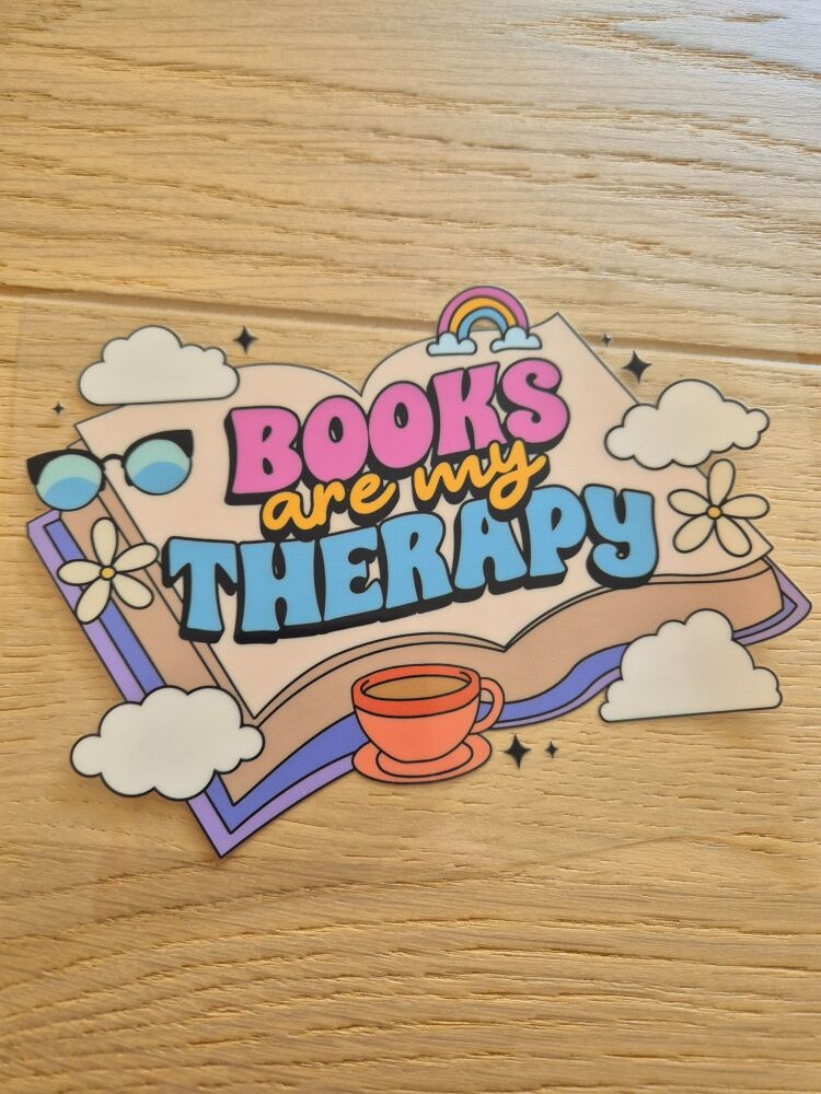 Decal - Books are my therapy