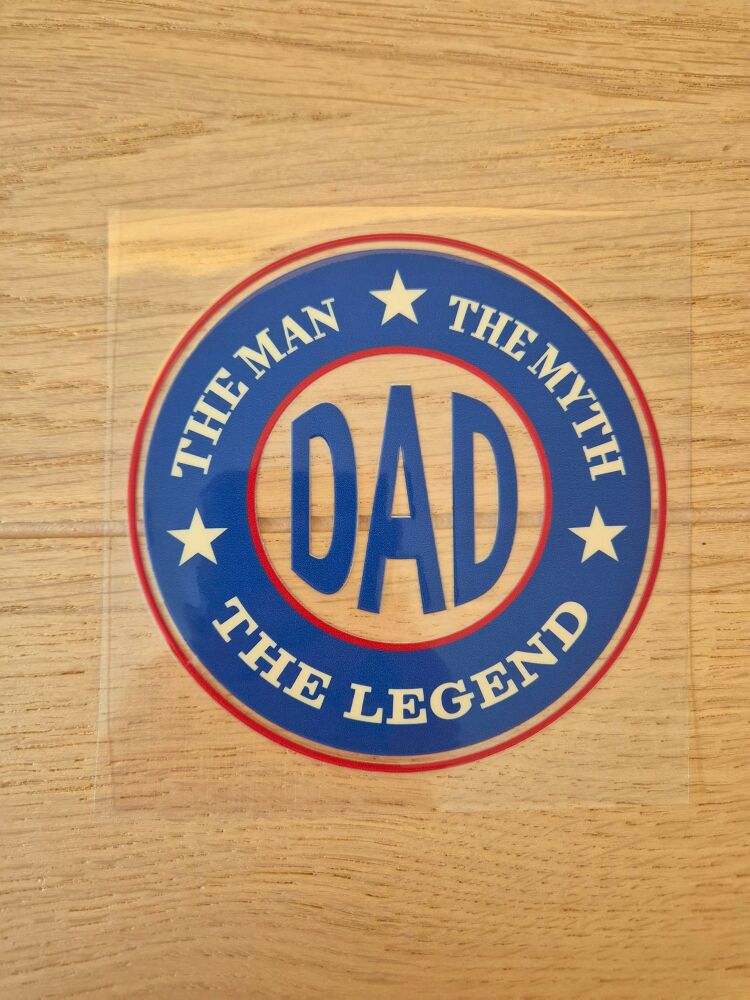 Decal - Dad, the man, the myth, the legend