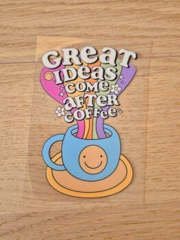 Decal - Great ideas come after coffee