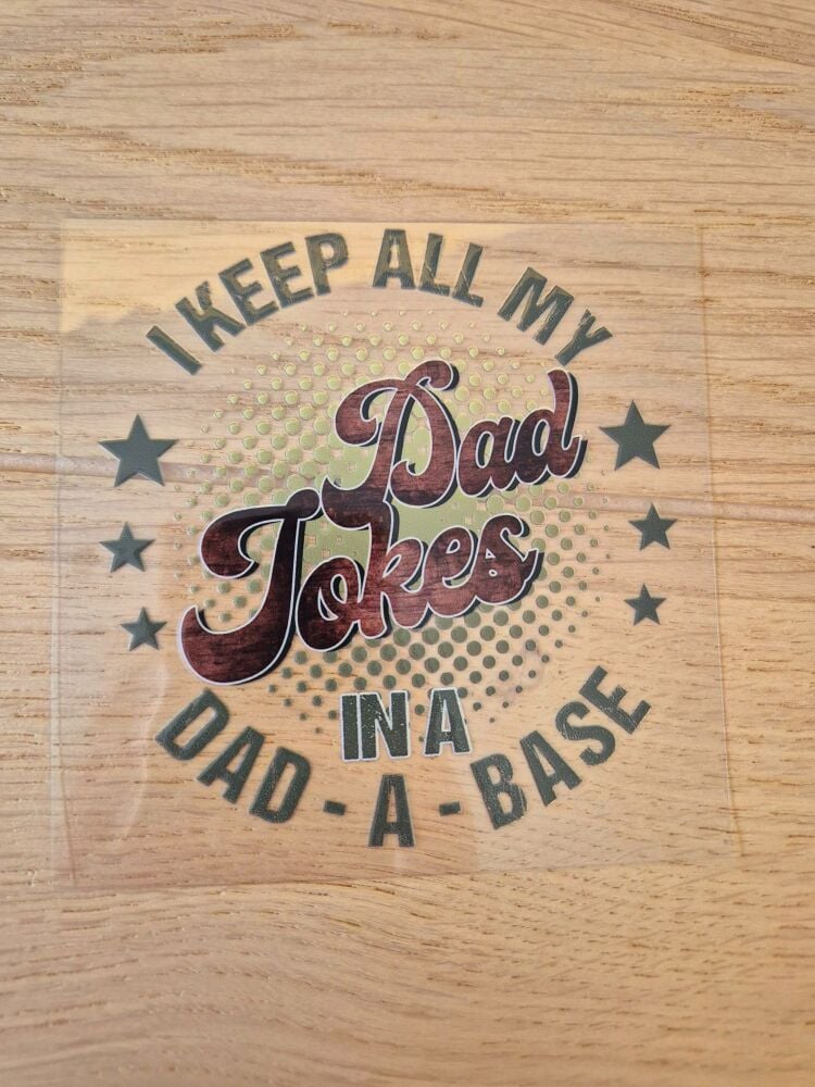 Decal - I keep all my Dad Jokes in a dad-a-base