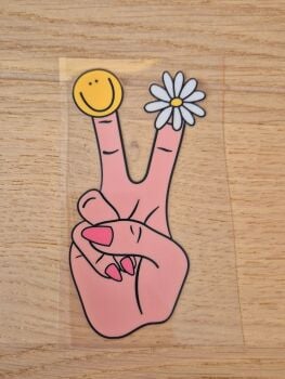 Decal - Peace Fingers