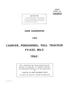 FV432 Mk. 2, 2/1 User Handbook