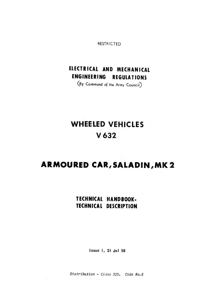 Saladin Mk 2 Technical Handbook