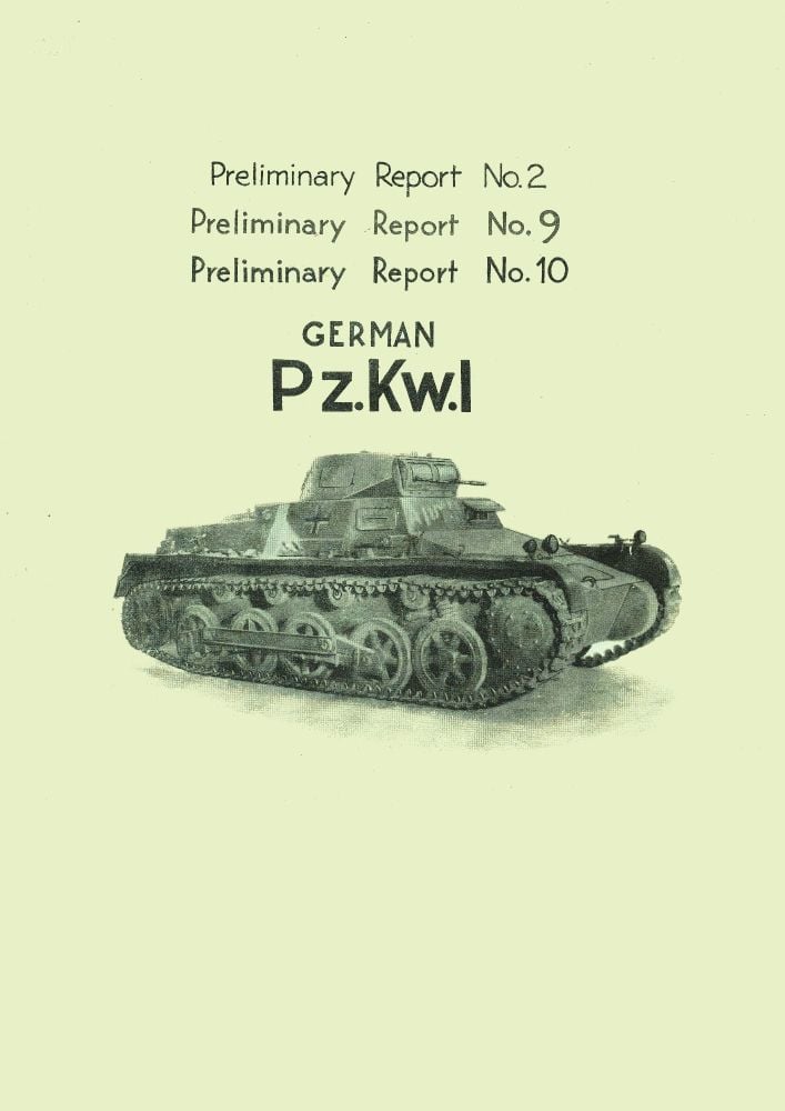 Panzer I STT Reports Nos. 2, 9 & 10