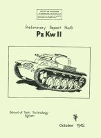 Panzer II School of Tank Technology Report No. 6