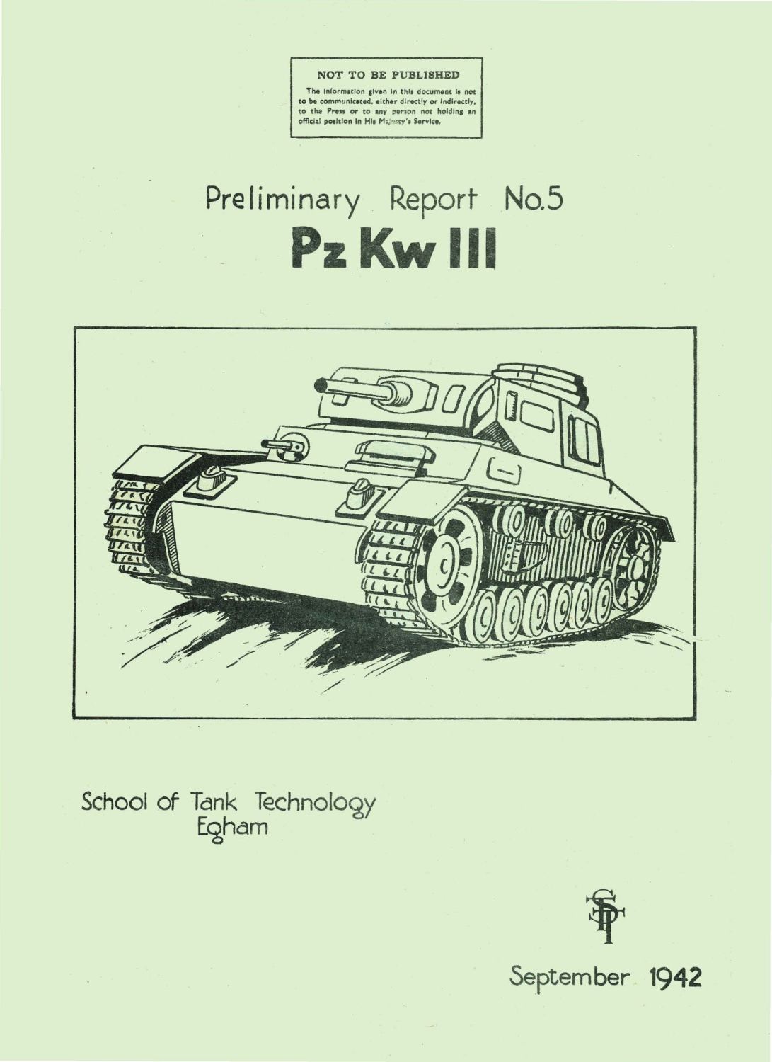 Panzer III School of Tank Technology Report No 5