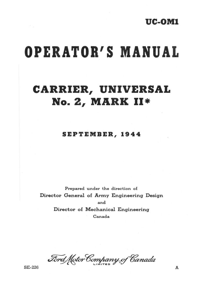 Universal Carrier No 2 Mk II* Canada