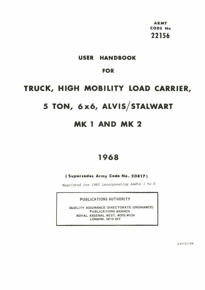Stalwart Mks 1 & 2 User Handbook