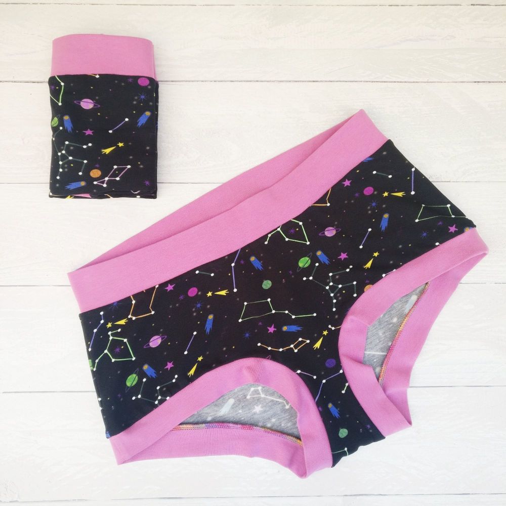 Constellation, Organic Cotton Custom Panties