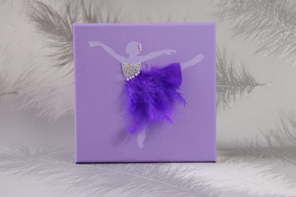 Lilac Ballerina Canvas