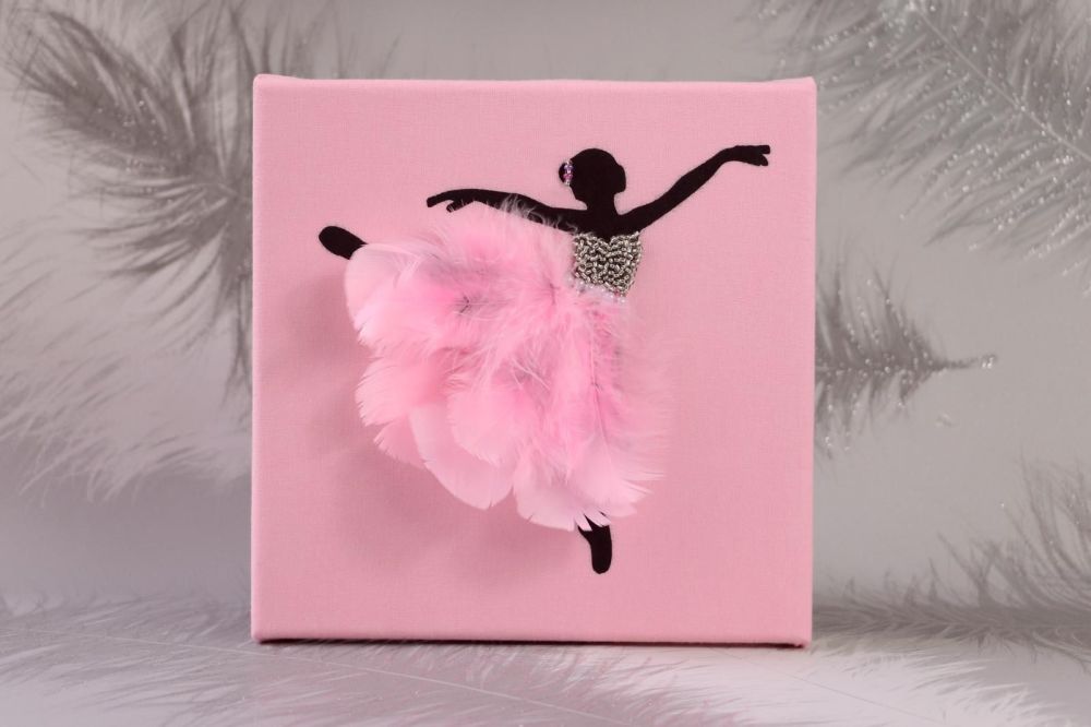 Pale Pink Ballerina Canvas